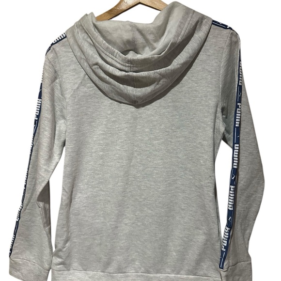 New Puma Boys Gray with Blue Sweatshirt Hoodie Large 14-16 NWOT - Picture 7 of 7